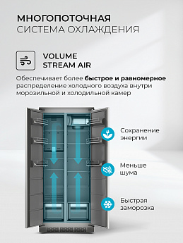 картинка Встраиваемый холодильник Lex LBI400SB Grey 