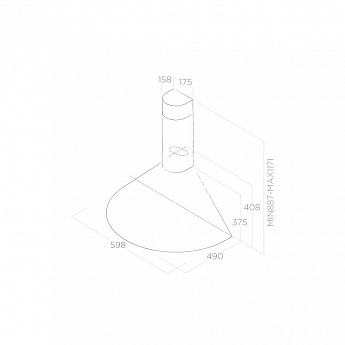 картинка Кухонная вытяжка Elica TONDA IX F/60 