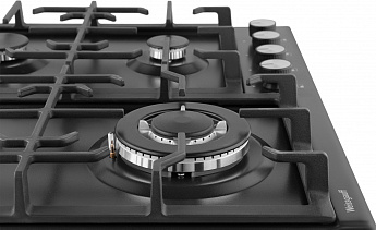 картинка Газовая варочная панель Weissgauff HGG 641 BEB черный 