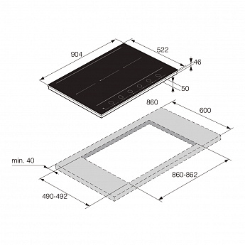 картинка Варочная панель Asko HID956GC 
