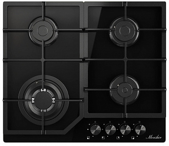 картинка Газовая варочная панель Monsher MGG 63 Noir 