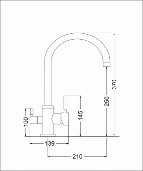 картинка Смеситель Emar ECB - 3007 PVD 