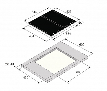 картинка Индукционная варочная панель ASKO HI1655G 
