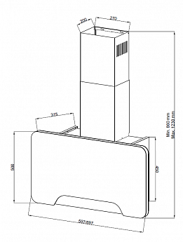 картинка Кухонная вытяжка Kuppersberg MINT 60  картинка Кухонная вытяжка Kuppersberg MINT 60