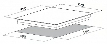 картинка Индукционная варочная панель Elica RATIO 604 PLUS BL 