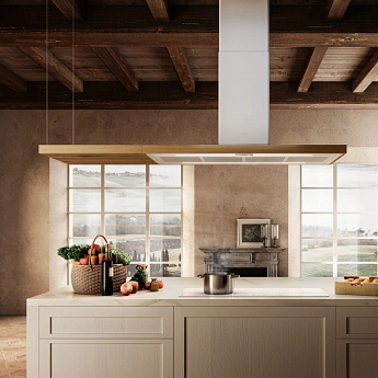 картинка Кухонная вытяжка Elica BIO ISLAND WH/A/120х53 ROVERE 