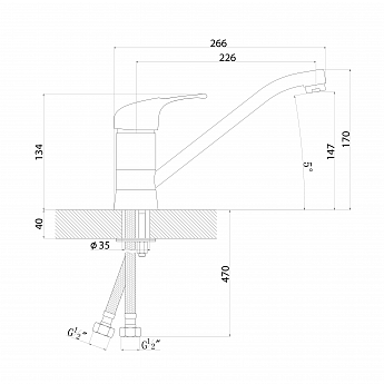 картинка Смеситель Florentina ГАММА FL 