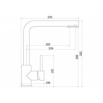 картинка Смеситель LONGRAN SPRINT LOGIC LM2196 SS 