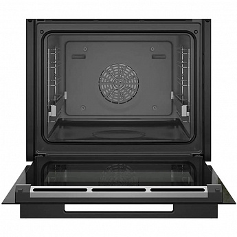 картинка Электрический духовой шкаф с функцией пароварки Bosch HSG958DB1S черный 