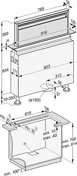 картинка Кухонная вытяжка Miele DAD 4841 Levantar" 