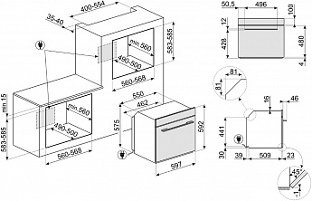 картинка Электрический духовой шкаф Smeg SO6102TB3 