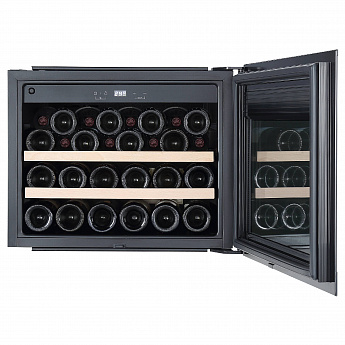 картинка Встраиваемый винный шкаф Korting KFW 501 SL GN черное стекло 