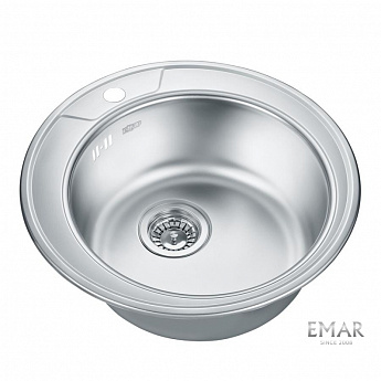 картинка Мойка Emar Steel ЕМ-490 DECOR 