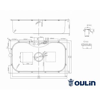 картинка Мойка для кухни Oulin OL-330 