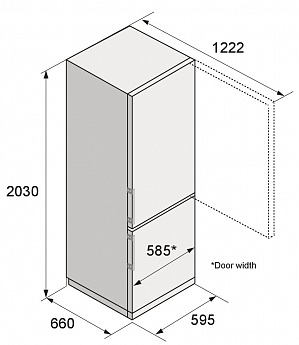 картинка Отдельностоящий холодильник Asko RFC226RNBB1 