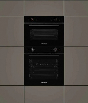 картинка Электрический духовой шкаф с функцией СВЧ Kuppersberg KMW 612 Black 