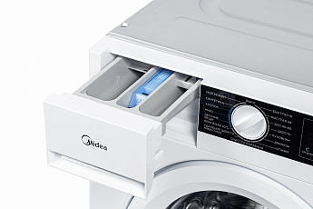 картинка Стиральная машина встраиваемая с паром Midea MFA06W80B/W 