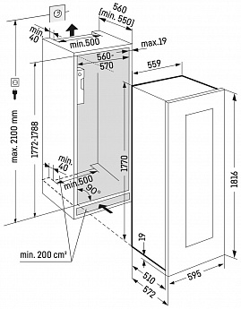 картинка Встраиваемый винный шкаф Liebherr EWTgb 3583-26 001 