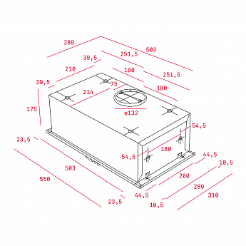 картинка Кухонная вытяжка Teka TOTAL GFH 55 SS 