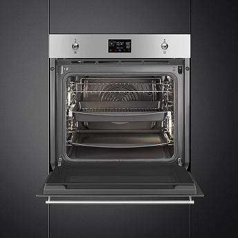 картинка Электрический духовой шкаф с функцией пара Smeg SOP6302S2PX  