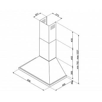 картинка Кухонная вытяжка Smeg KPF9BL 