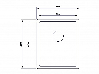 картинка Мойка Longran TECHNO TEB340.400-GT10P 