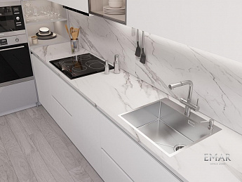 картинка Кухонная мойка Emar EMB-560(TOP) PVD Nano Satin 