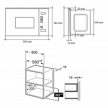 картинка Микроволновая печь Maunfeld MBMO.20.8GB черный 