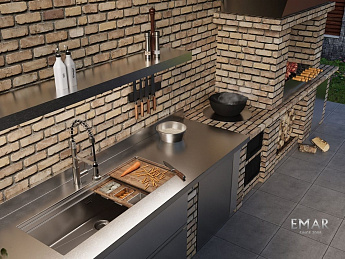 картинка Кухонная мойка Emar Pvd EMB-111 SATIN 