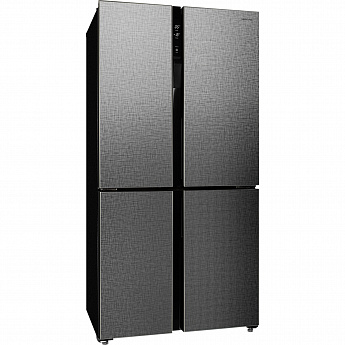картинка Отдельностоящий холодильник Hiberg RFQ-500DX NFXQ INVERTER стальной лен 