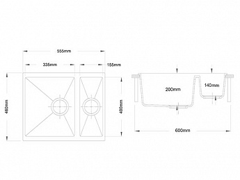 картинка Мойка Longran ENIGMA ENG555.460 15 