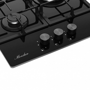 картинка Газовая варочная панель Monsher MGG 43 Noir 