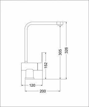 картинка Смеситель Emar Quartz ЕС - 3014 