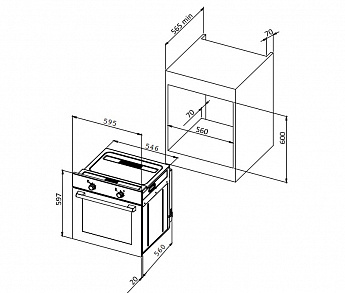картинка Электрический духовой шкаф Millen MEO 605 IX 