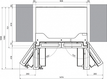 картинка Отдельностоящий холодильник Gorenje NRM918FUX 