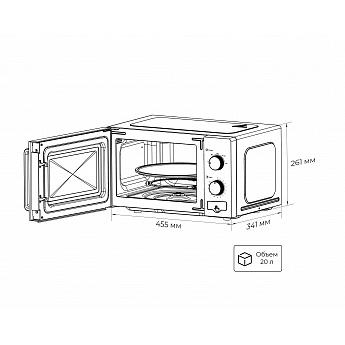 картинка Микроволновая печь Lex FSMO 20.03 WH белый 