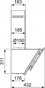 картинка Кухонная вытяжка полновстраиваемая Franke TEMPER 50 WH белая  картинка Кухонная вытяжка полновстраиваемая Franke TEMPER 50 WH белая