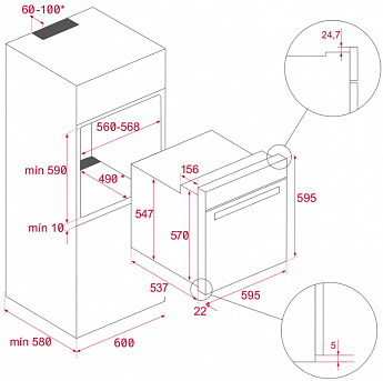 картинка Духовой шкаф Teka HLB 8510 P 
