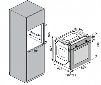 картинка Духовой шкаф Kuppersberg HF 610 GR графит 