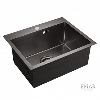 картинка |Discount| Кухонная мойка Emar EMB-115 PVD Nano Dark 