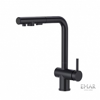 картинка Смеситель Emar Steel ЕСВ-7020 черный 