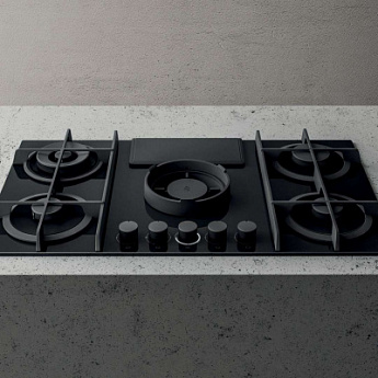 картинка Варочная панель с вытяжкой Elica NIKOLATESLA FLAME BL/F/88  картинка Варочная панель с вытяжкой Elica NIKOLATESLA FLAME BL/F/88