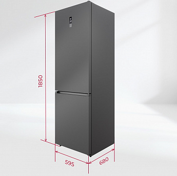 картинка Отдельностоящий холодильник Lex LKB185GrIDMax 