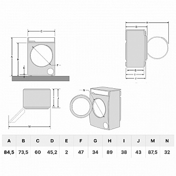 картинка Стиральная машина Korting KWM 42IL1267 белый 