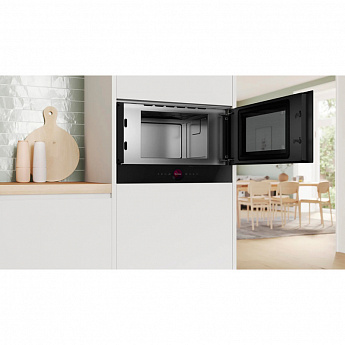 картинка Микроволновая печь встраиваемая Bosch BFR9221B1 черный 