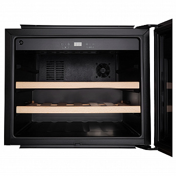картинка Встраиваемый винный шкаф Korting KFW 501 SL GN черное стекло 
