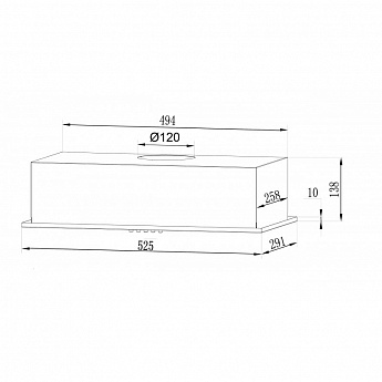 картинка Кухонная вытяжка Lex GS BLOC LIGHT 600 INOX 