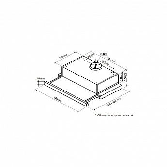 картинка Кухонная вытяжка Korting KHP 6617 RB 