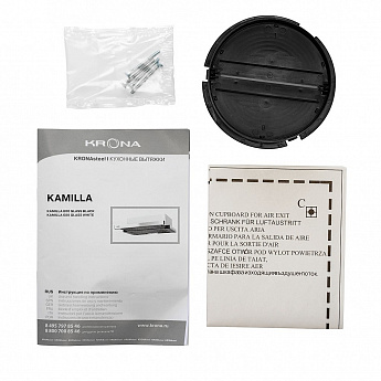 картинка Кухонная вытяжка Krona KAMILLA 600 GLASS BLACK 