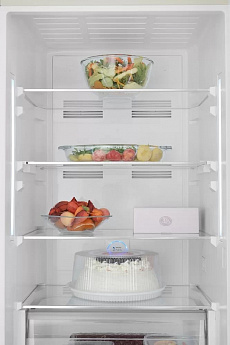 картинка Отдельностоящий холодильник Jacky's JR FV2000 бежевый мрамор 